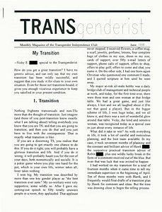 The Transgenderist (June, 1998)