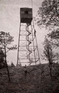 Harts Hill forest fire watch tower, 1913