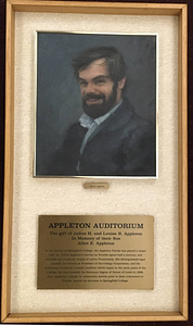 Appleton Auditorium Dedication Plaque/Painting (1984)