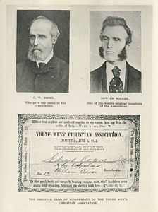 Original membership card of Young Men's Christian Association
