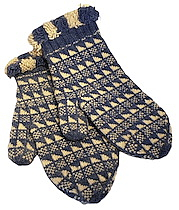 Hand-Knit Wool Mittens