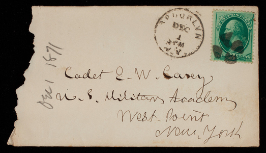General Silas Casey to Edward Wanton Casey, Florida Casey to Edward Wanton Casey, December 1, 1871