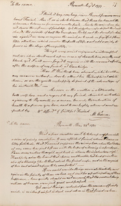 Letter from Mercy Otis Warren to Hannah Winthrop (letterbook copy), 24 May 1779