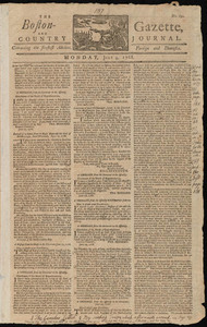 The Boston-Gazette, and Country Journal, 4 July 1768