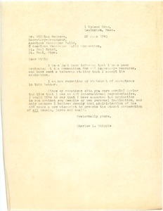 Letter from Charles L. Whipple to William W. Rodgers