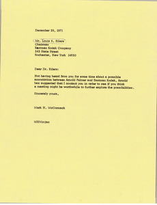 Letter from Mark H. McCormack to Louis K. Eilers