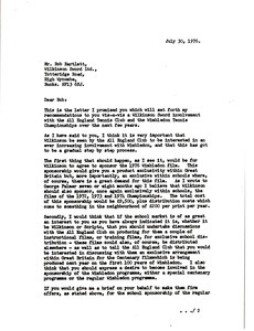 Letter from Mark H. McCormack to Bob Bartlett