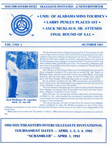 Southeastern Intercollegiate Invitational Newsletter