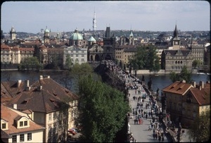 Charles Bridge and Old Town from castle district