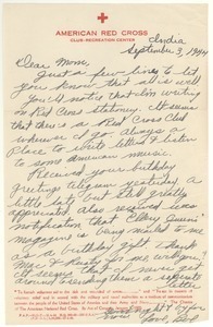 Letter from Robert E. Dillon to Mary Dillon