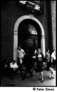 Street scene near site of Umoja (Black student union) occupation of administration building, Boston University