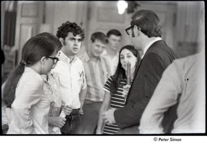 National Student Association Congress: man interviewing delegates