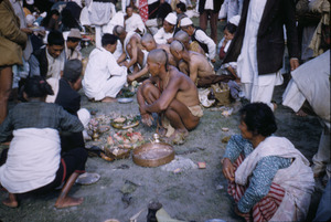 Priests preparing food in Gokarna