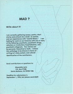 Mad? write about it!
