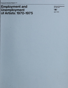 Employment and unemployment of artists, 1970-1975