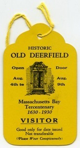 Old Deerfield Old Homes Week