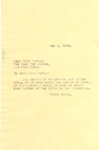 Letter from Crisis to Edna Porter