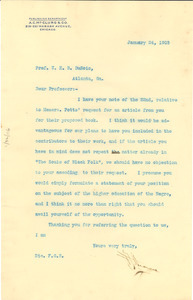 Letter from A.C. McClurg and Company to W. E. B. Du Bois