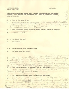 ''History of the African Slave Trade' Fall 1956 exam