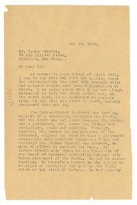 Letter from W. E. B. Du Bois to Isaac Roberts