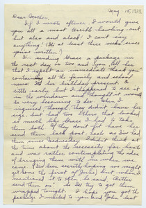 Letter from Katherine Irey to Sarah Kessel