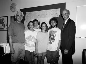 Congressman John W. Olver with visitors, in his congressional office