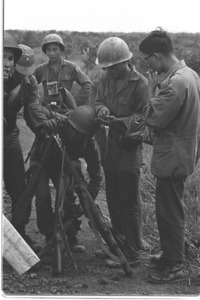 Vietcong weapons captured in Luong Hoa; Saigon.