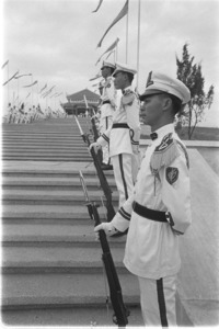 Army parade to honor the war dead; Saigon.