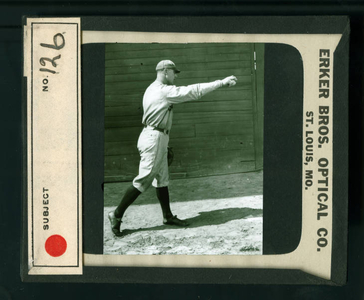 Leslie Mann Baseball Lantern Slide, No. 126