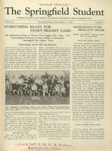 The Springfield Student (vol. 10, no. 7), November 12, 1920