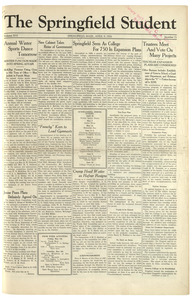 The Springfield Student (vol. 16, no. 21) April 9, 1926