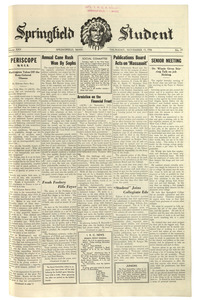 The Springfield Student (vol. 25, no. 14) November 15, 1934