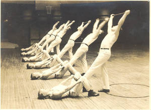 Gymnasts During Practice