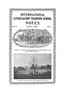 The International Association Training School Notes (vol. 5 no. 8), October, 1896