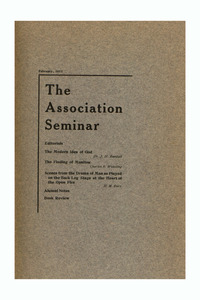 The Association Seminar (vol. 20 no. 5), February 1912