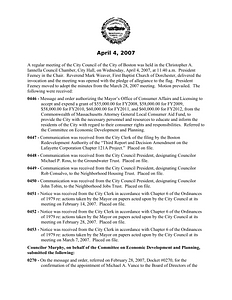 City Council meeting minutes