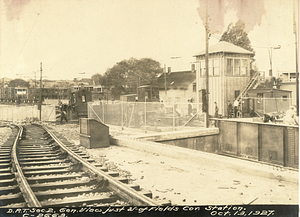 Dorchester Rapid Transit section 2. General view just west of Fields Corner Station