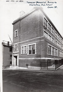 Spencer Memorial annex to Charlestown High School, Cross Street