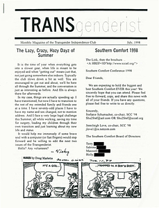 The Transgenderist (July, 1998)