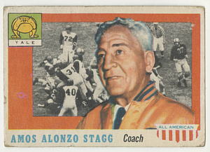 Amos Alonzo Stagg Tops All American card (ca. 1955)