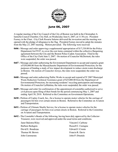 City Council meeting minutes