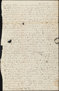 Letter from Mary (Waterhouse) Ware to John Fothergill Waterhouse