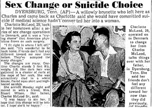 Sex Change or Suicide Choice
