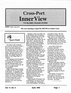 Cross-Port InnerView, Vol. 11 No. 4 (April, 1995)