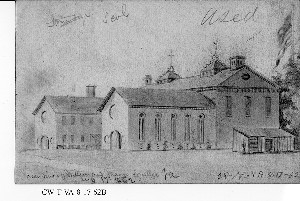 Rear View of William and Mary College. Va