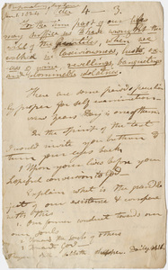 Edward Hitchcock sermon notes, 1824 January 1