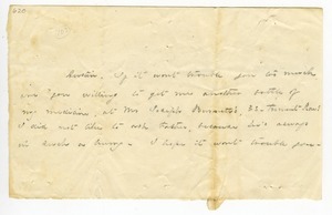 Emily Dickinson letter to W. Austin Dickinson