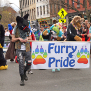 The Furry Pride Contingent in the Pride Parade 2014.