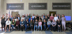 Volunteers and staff at the Amesbury Mass. Memories Road Show