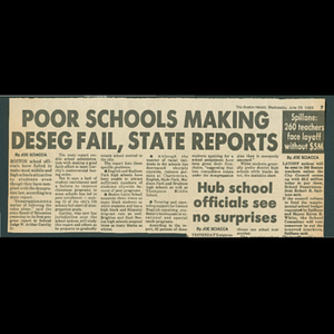 Poor schools making deseg fail, state reports.